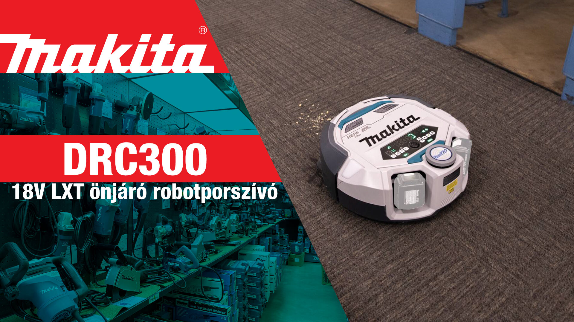 Megérkezett a Makita® legújabb robotporszívója, a DRC300